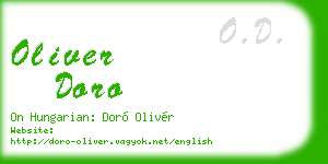 oliver doro business card